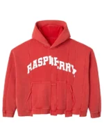 The Gv Gallery Raspberry Hills Red Spliced Hoodie