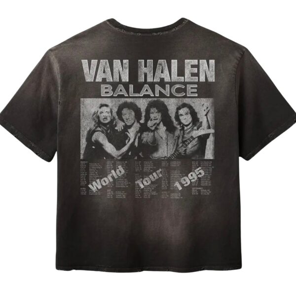 Gold+Vintage Gallery Raspberry Hills ‘Balance’ Van Halen Black Tee